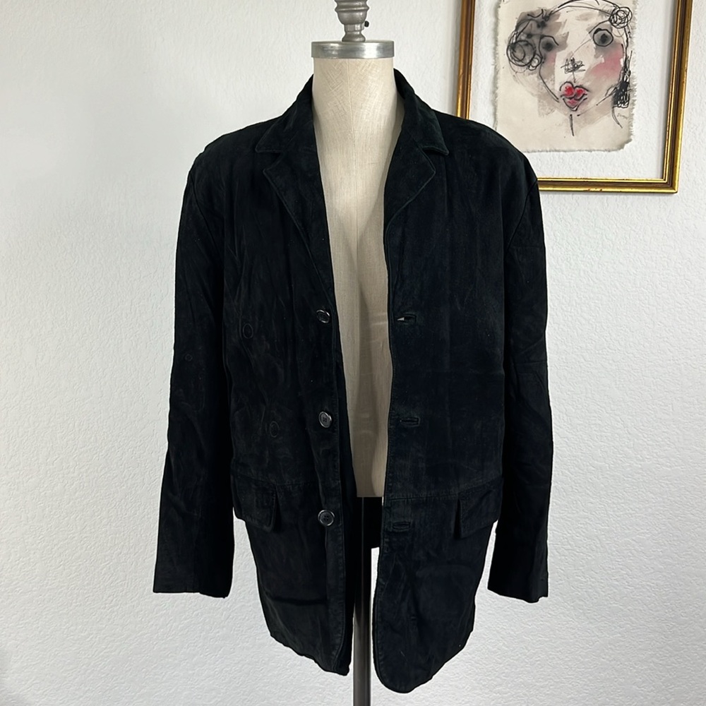 Pendleton Vtg Suede Leather Coat Jacket - image 5